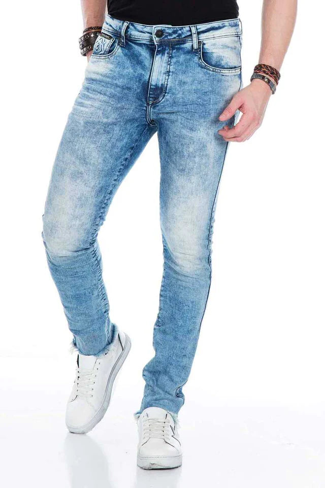 Cipo & Baxx BITBURG Herren Slim-Fit-Jeans Denim CD445