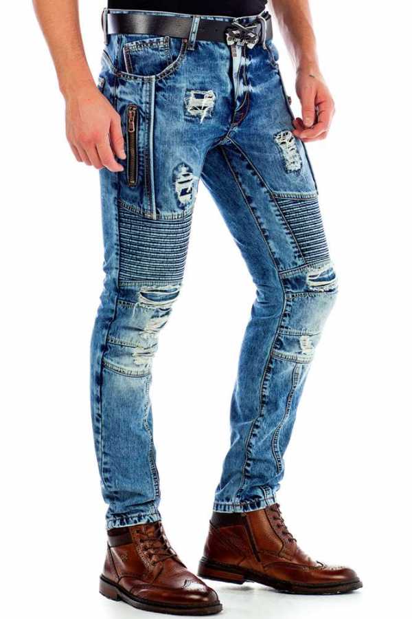 Cipo &amp; Baxx RISE Vaqueros Hombre Denim CD464