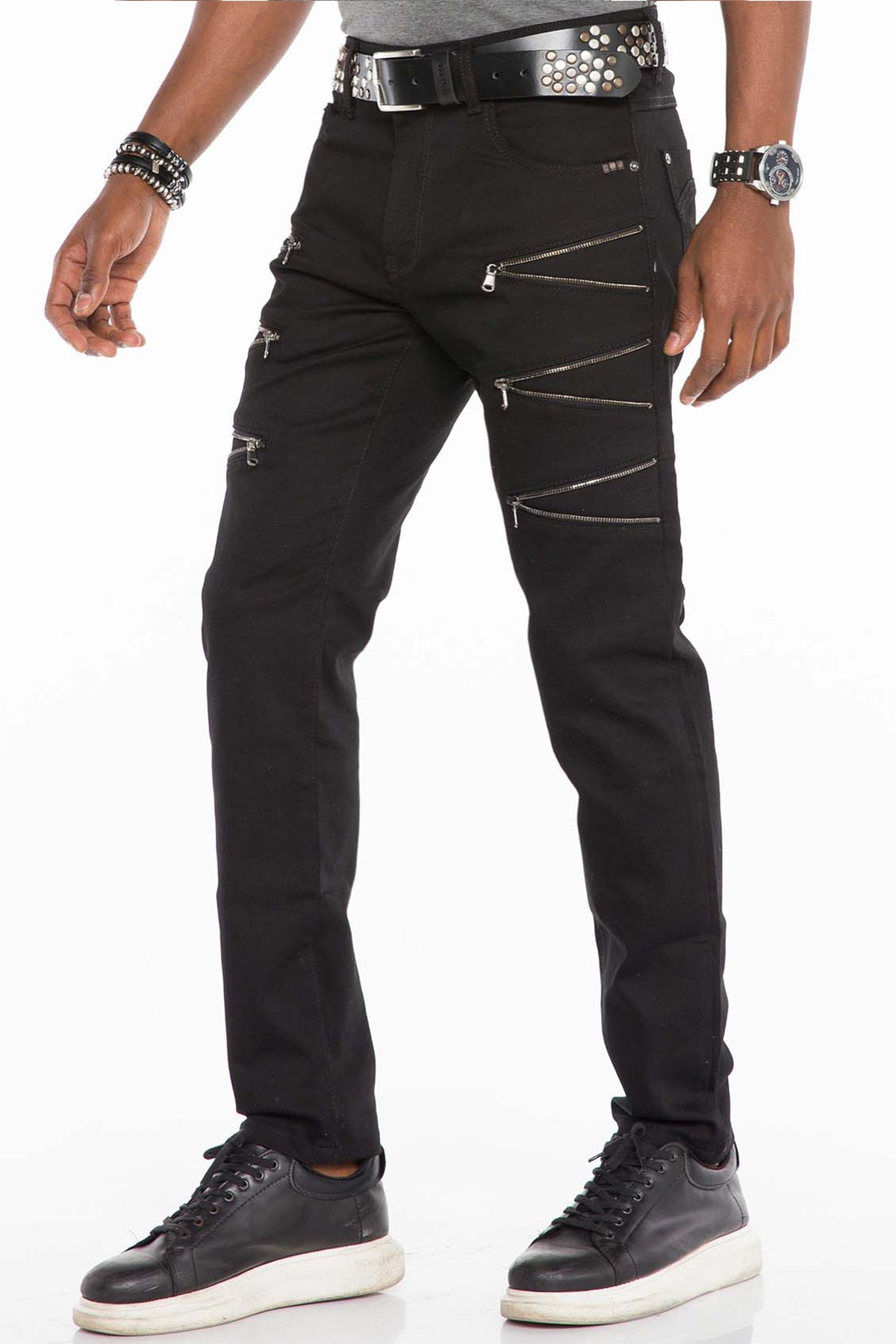 Vaqueros de hombre Cipo &amp; Baxx ROCKY denim CD504