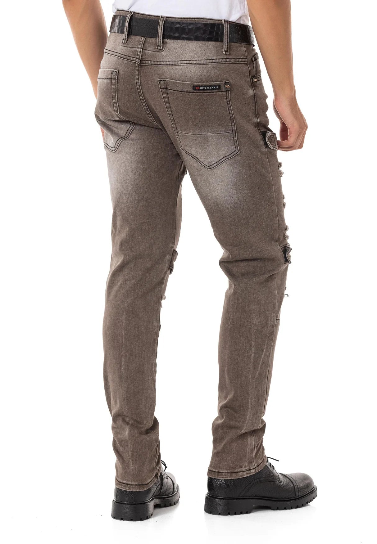 Cipo & Baxx SNIPER Herren Jeans brown Denim CD555