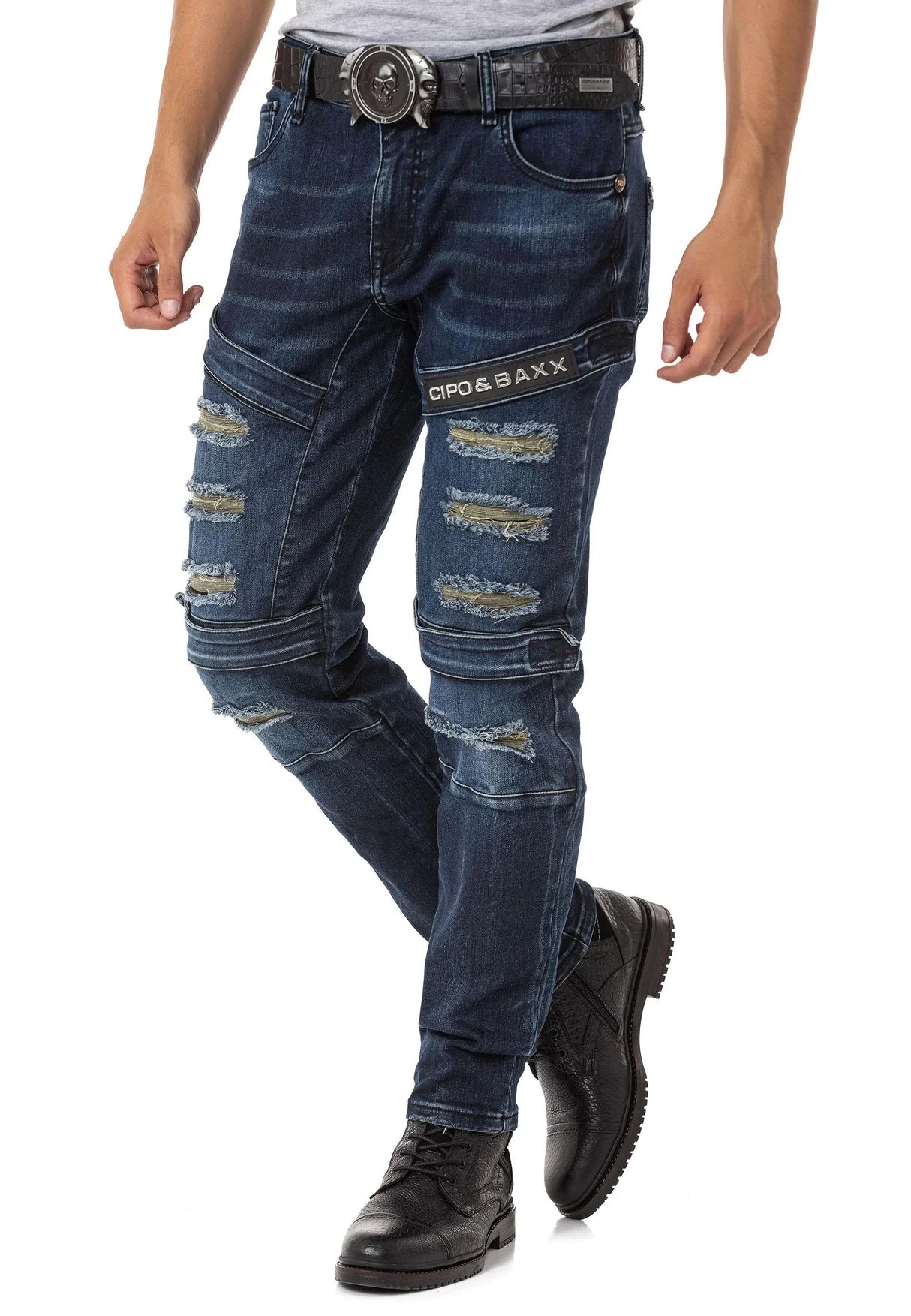 Cipo & Baxx CONNECT Herren Jeans dark Denim CD555