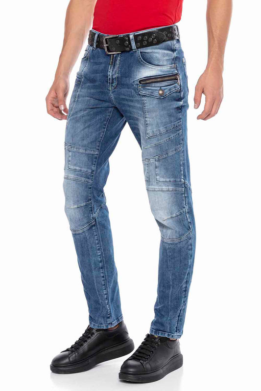 Cipo &amp; Baxx BAY Vaqueros Hombre Denim CD579