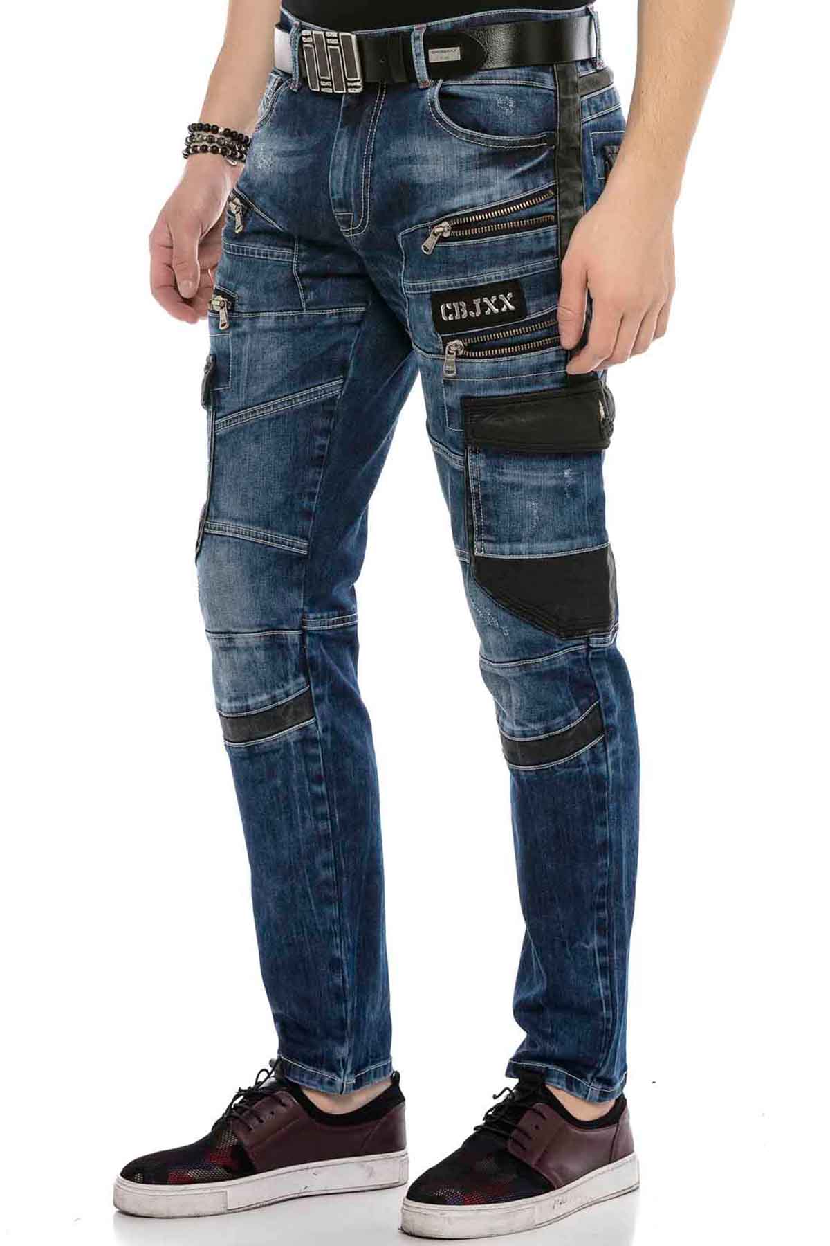 Vaqueros de hombre Cipo &amp; Baxx BROOKLYN denim CD498