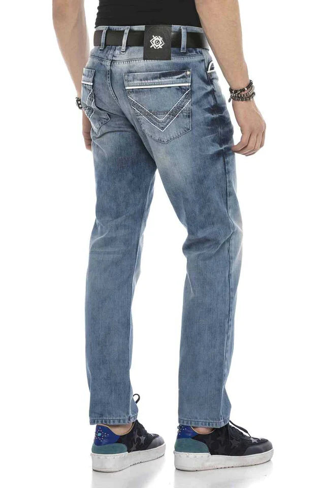 Vaqueros de hombre Cipo &amp; Baxx ROCKY denim CD504