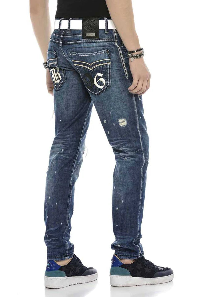 Vaqueros de hombre Cipo &amp; Baxx SUNSET denim CD228A