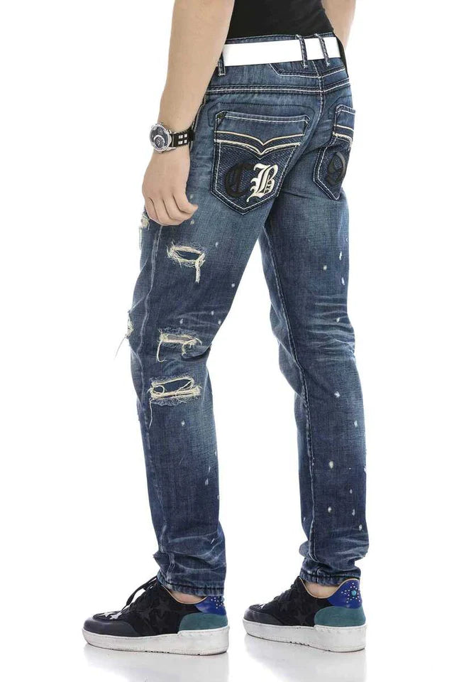 Vaqueros de hombre Cipo &amp; Baxx SUNSET denim CD228A