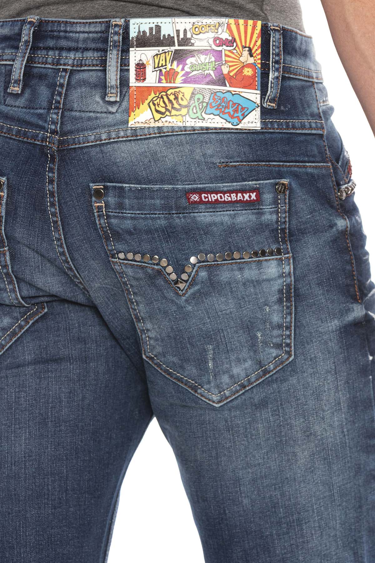 Cipo &amp; Baxx ETERNAL jeans de hombre denim CD658