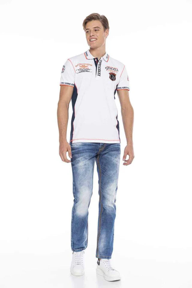 Vaqueros de hombre Cipo &amp; Baxx COLUMBIA denim CD670