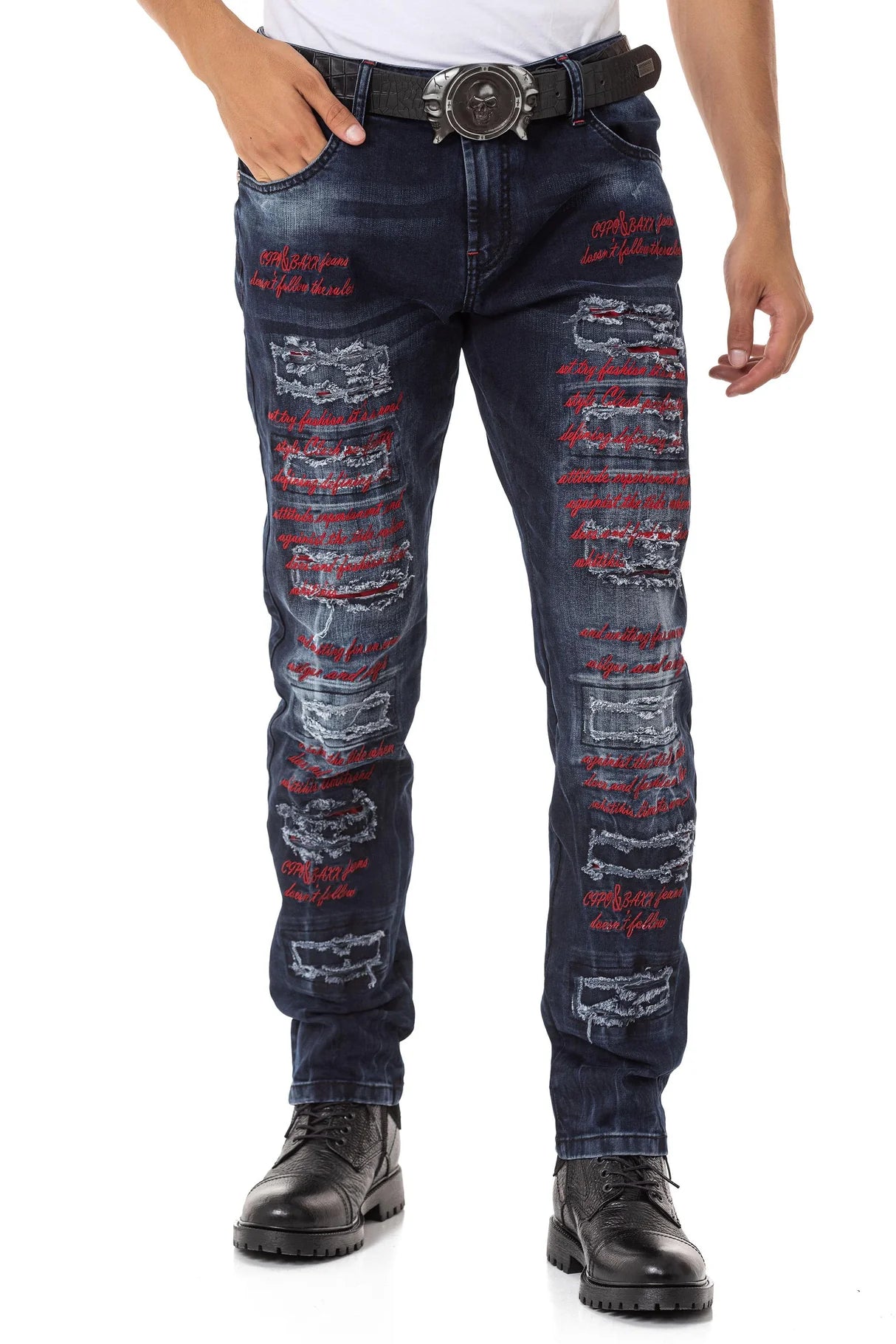 Cipo &amp; Baxx CARWAY Men's Jeans Denim CD699