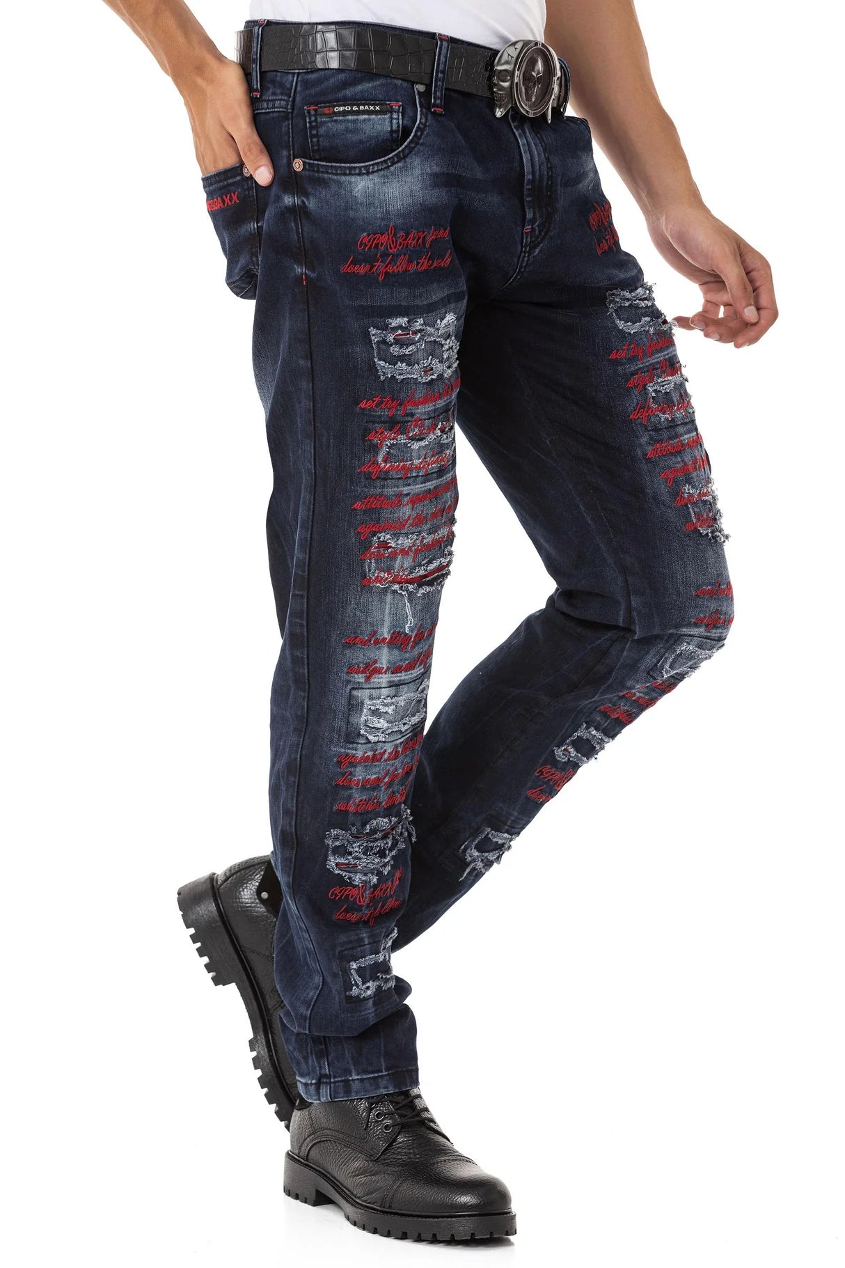 Cipo &amp; Baxx CARWAY Vaqueros Hombre Denim CD699