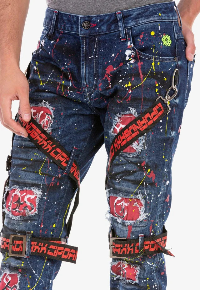 Cipo & Baxx CHAINS Herren Jeans Denim CD716