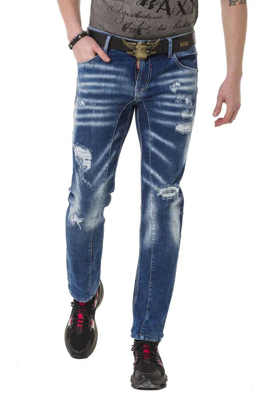 Vaqueros de hombre Cipo &amp; Baxx FLASH denim CD780 