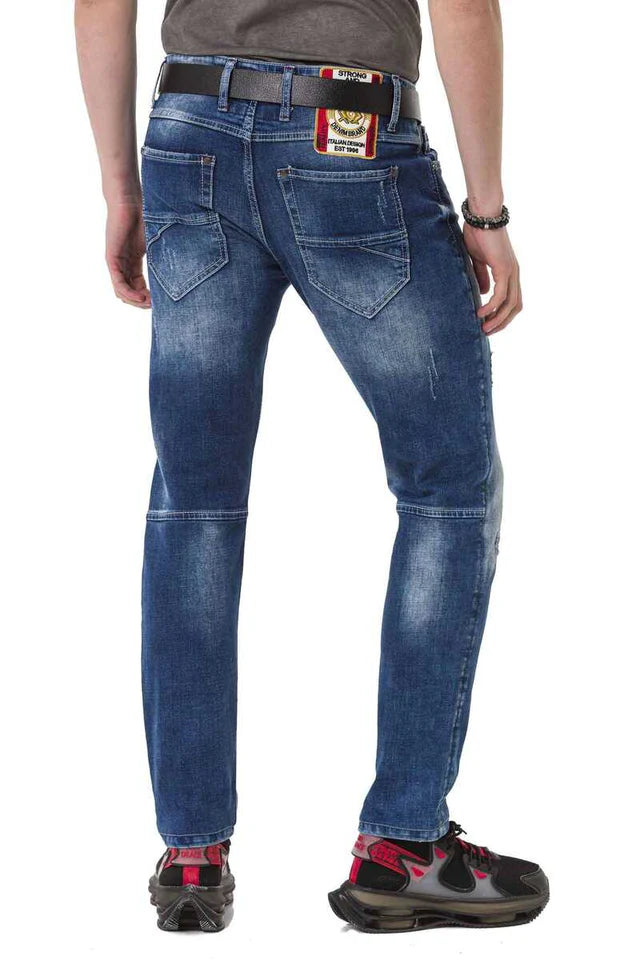 Vaqueros de hombre Cipo &amp; Baxx FLASH denim CD780 