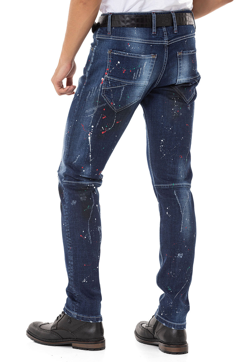 Vaqueros de hombre Cipo &amp; Baxx FLASH denim CD780 