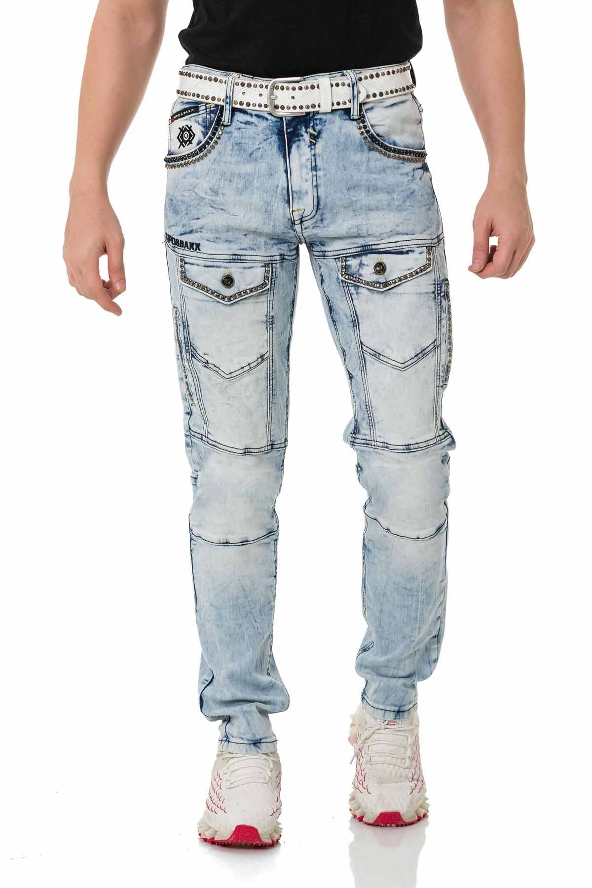 Vaqueros de hombre Cipo &amp; Baxx CONOR denim CD810