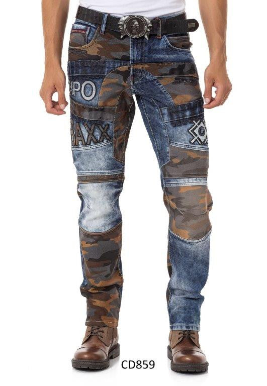 Cipo & Baxx NATO Herren Jeans Denim CD859