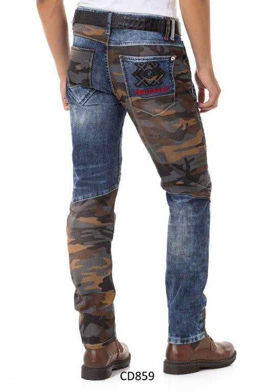 Cipo &amp; Baxx STONEGATE Vaqueros Hombre Denim Negro CD845