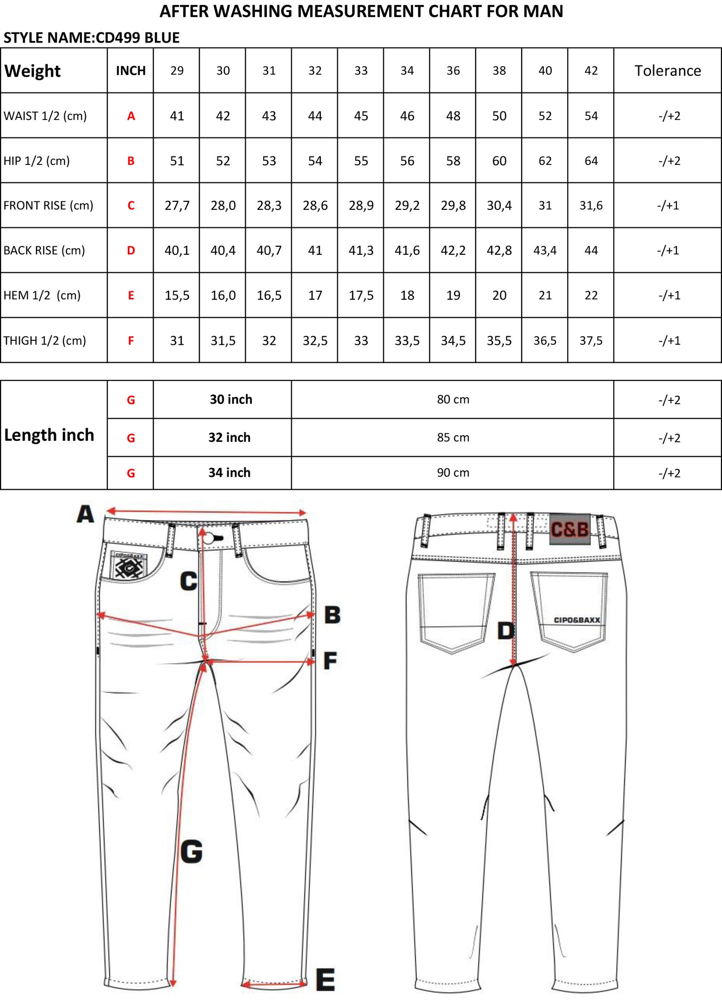 Cipo &amp; Baxx CAST Vaqueros Hombre Denim CD539