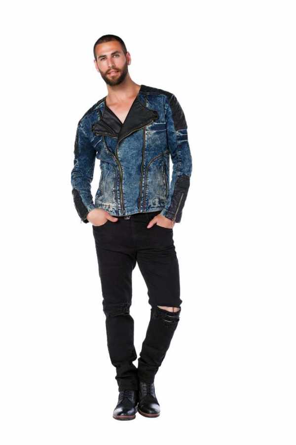 Cipo &amp; Baxx HAMPTON Chaqueta vaquera para hombre Denim CJ136