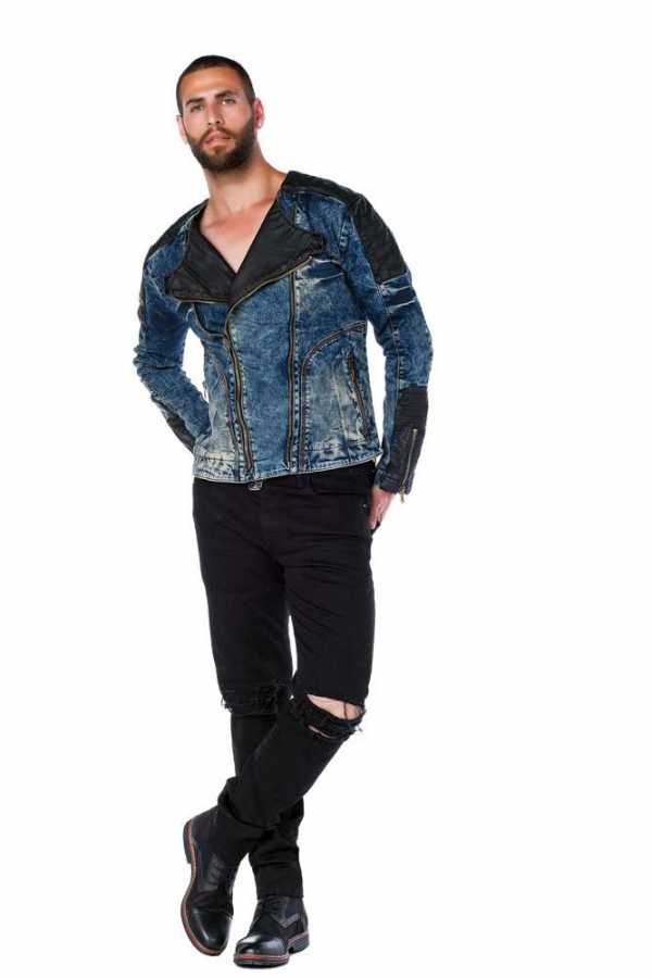 Cipo &amp; Baxx HAMPTON Chaqueta vaquera para hombre Denim CJ136