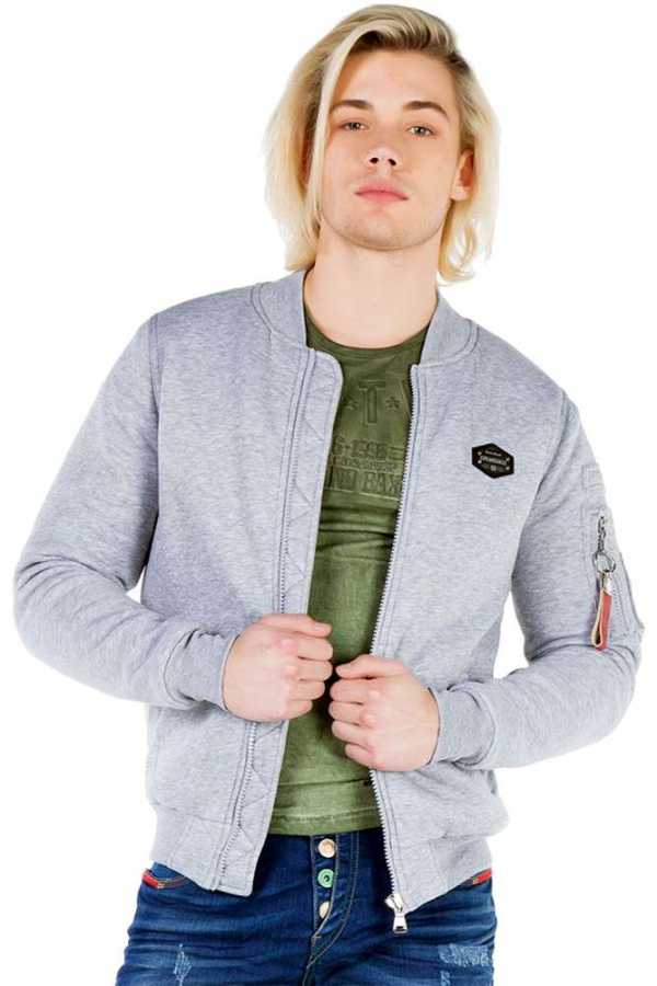 Cipo &amp; Baxx KIA men's jacket CJ151 grey