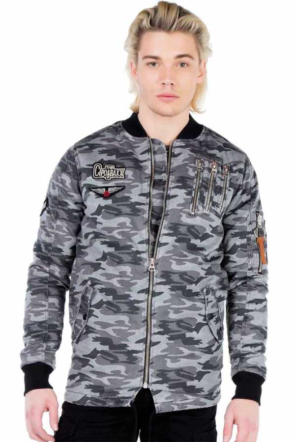 Cipo &amp; Baxx CARTER men's jacket CJ153 grey