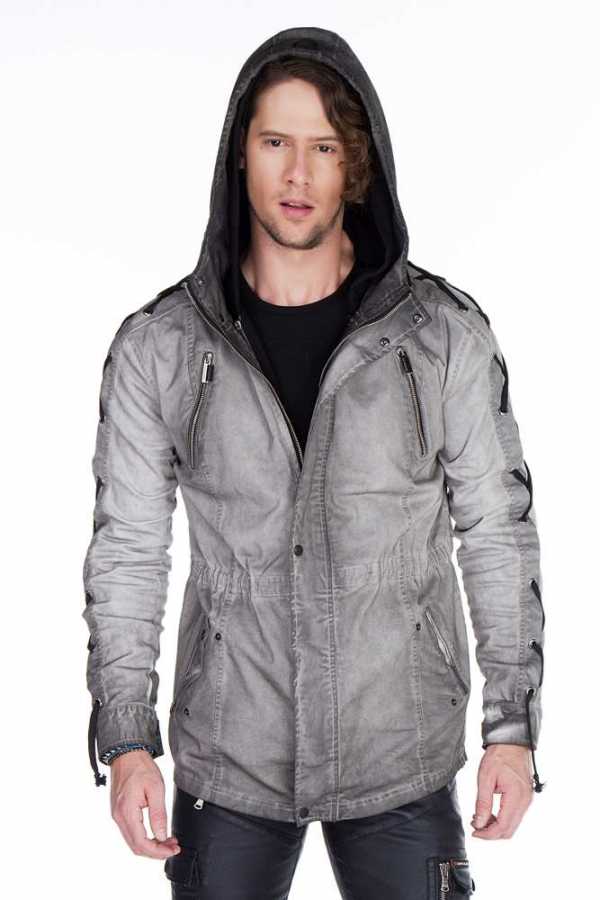 Cipo &amp; Baxx VECTOR Chaqueta vaquera estilo motero para hombre Denim CJ236