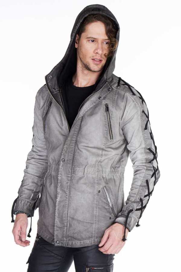 Cipo &amp; Baxx VECTOR Chaqueta vaquera estilo motero para hombre Denim CJ236