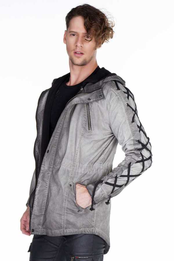 Cipo &amp; Baxx VECTOR Chaqueta vaquera estilo motero para hombre Denim CJ236