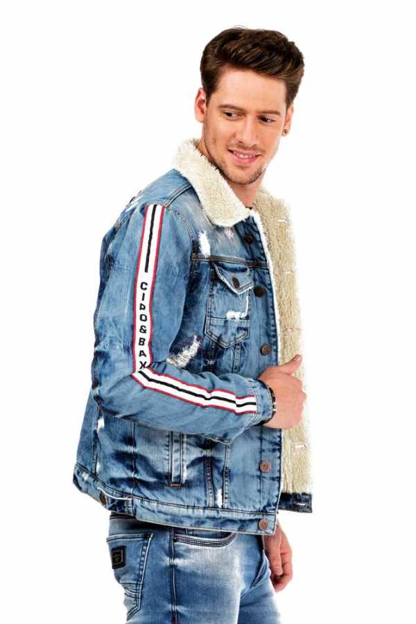 Cipo & Baxx FLAG Herren Jeans Jacke Denim CJ233