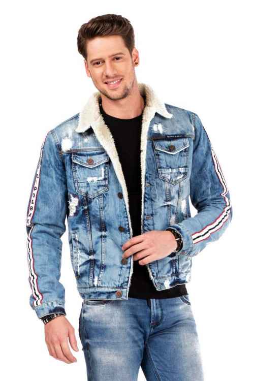 Cipo &amp; Baxx HAMPTON Chaqueta vaquera para hombre Denim CJ136