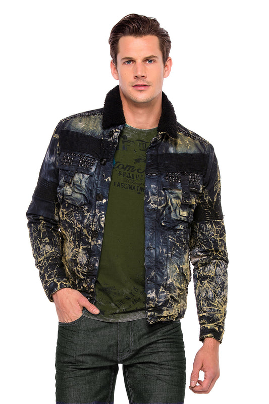 Cipo &amp; Baxx EVERETT Chaqueta vaquera para hombre Denim CJ245