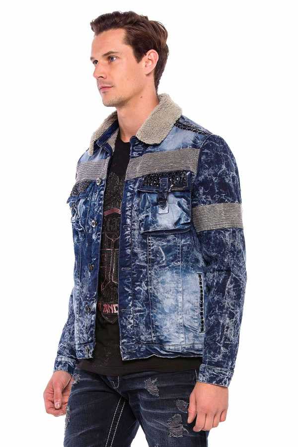 Cipo & Baxx EVERETT Herren Jeans Jacke Denim CJ245 blue