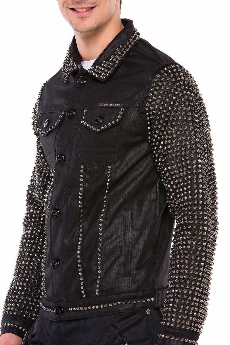 Cipo & Baxx JERMAINE Herren Biker Leder Jacke CJ249