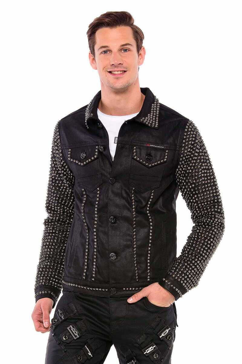 Cipo & Baxx JERMAINE Herren Biker Leder Jacke CJ249