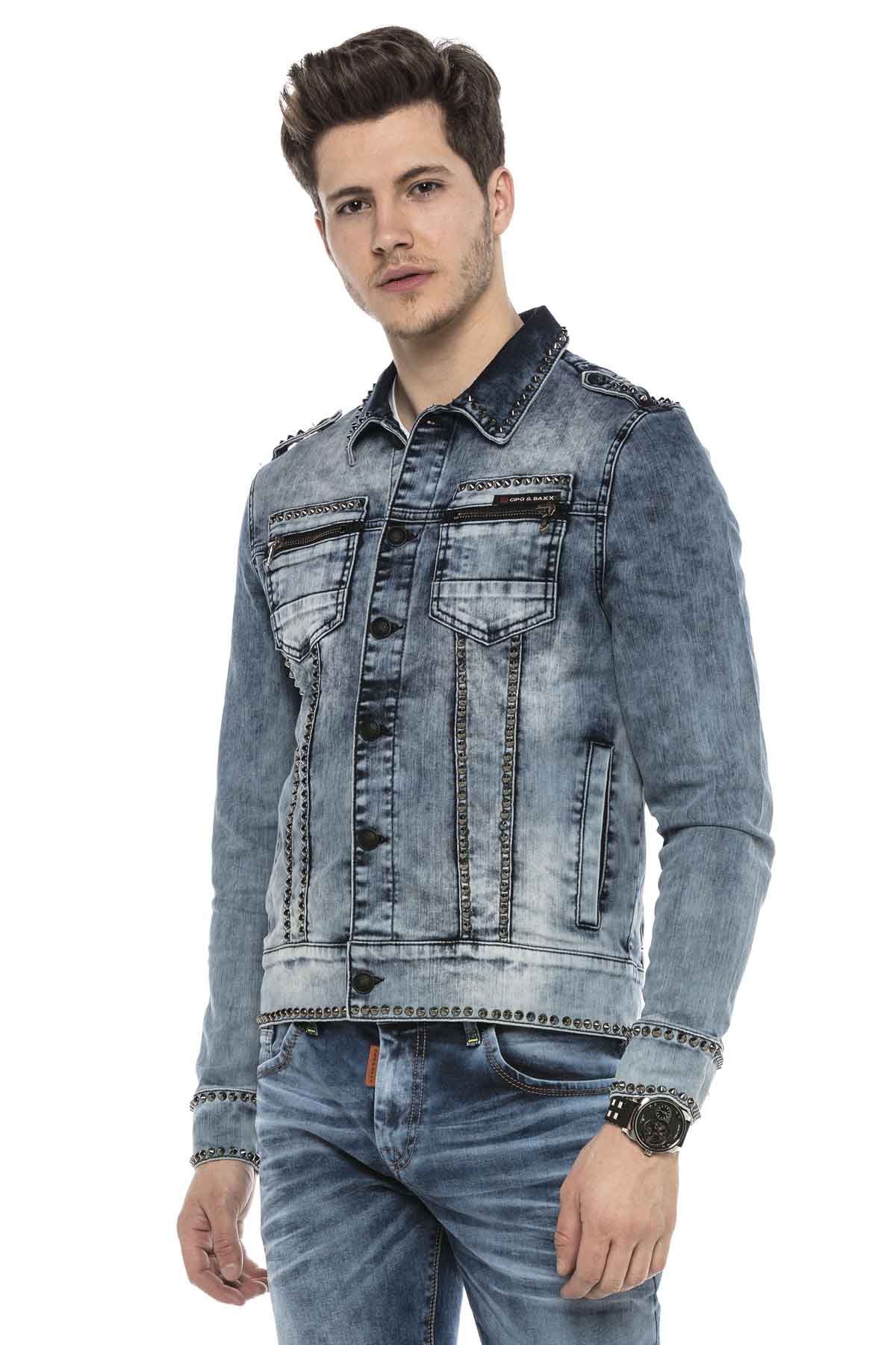 Cipo &amp; Baxx GOLDBERG Chaqueta vaquera para hombre Denim CJ265