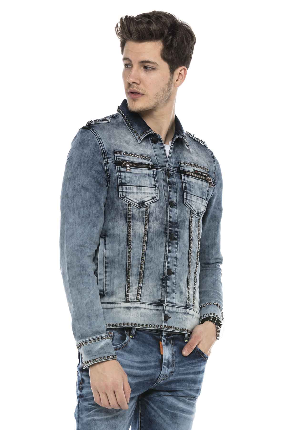 Cipo &amp; Baxx GOLDBERG Chaqueta vaquera para hombre Denim CJ265