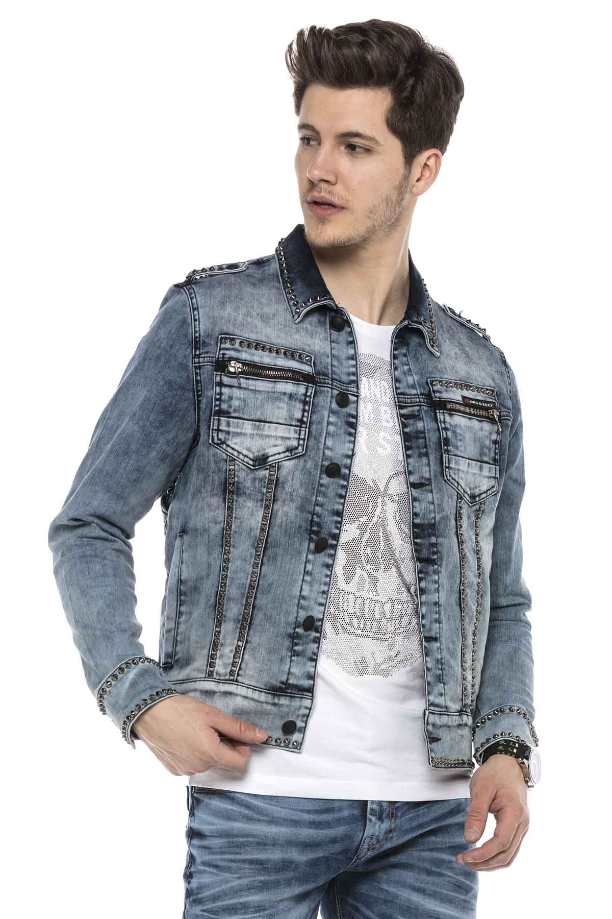 Cipo &amp; Baxx GOLDBERG Chaqueta vaquera para hombre Denim CJ265