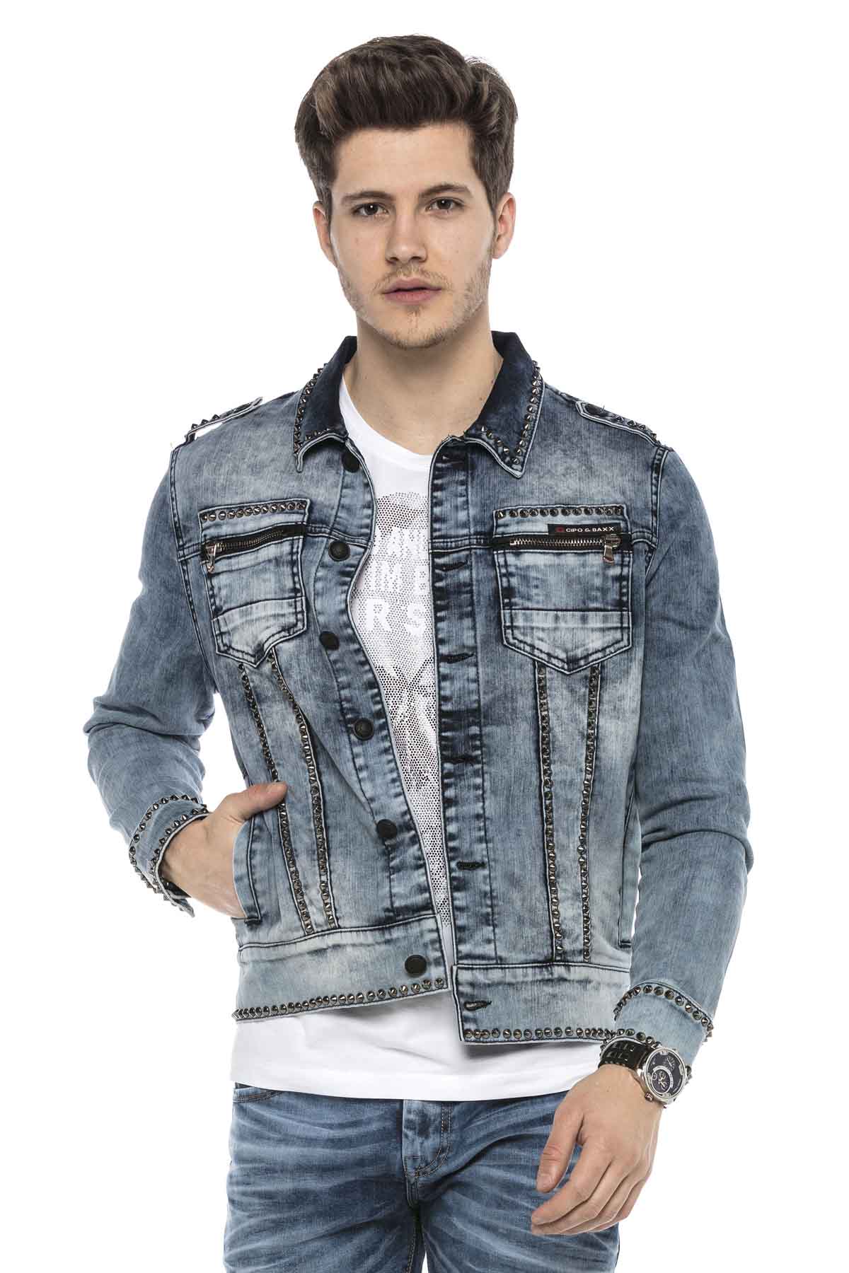 Cipo &amp; Baxx GOLDBERG Chaqueta vaquera para hombre Denim CJ265