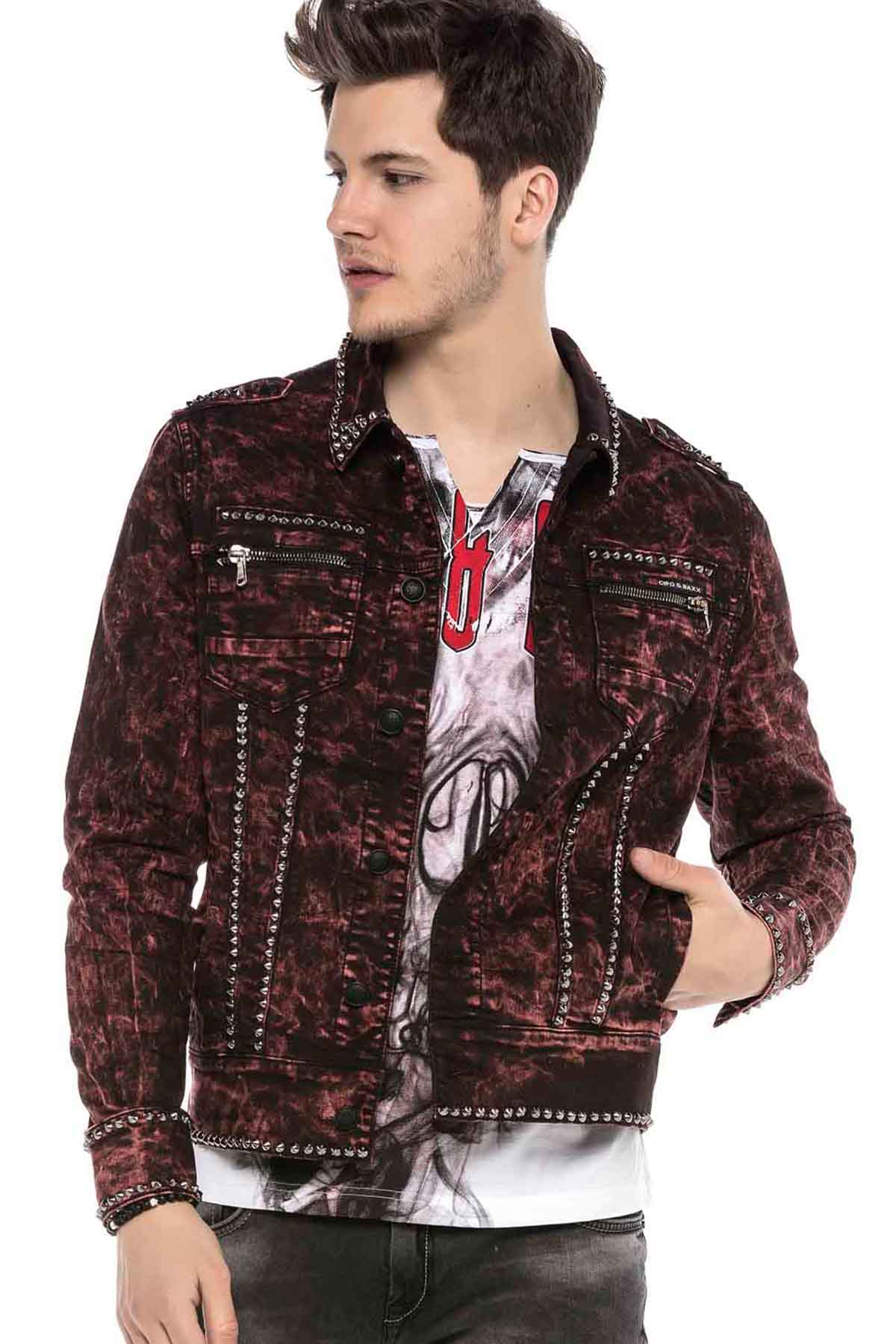 Cipo & Baxx MANAUS Herren Jeans Jacke Denim CJ251