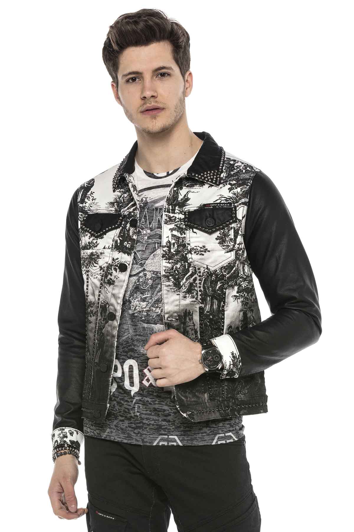 Cipo &amp; Baxx GOLDBERG Chaqueta vaquera para hombre Denim CJ265