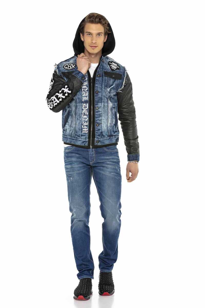 Cipo &amp; Baxx ROSWELL Chaqueta vaquera para hombre Denim CJ259