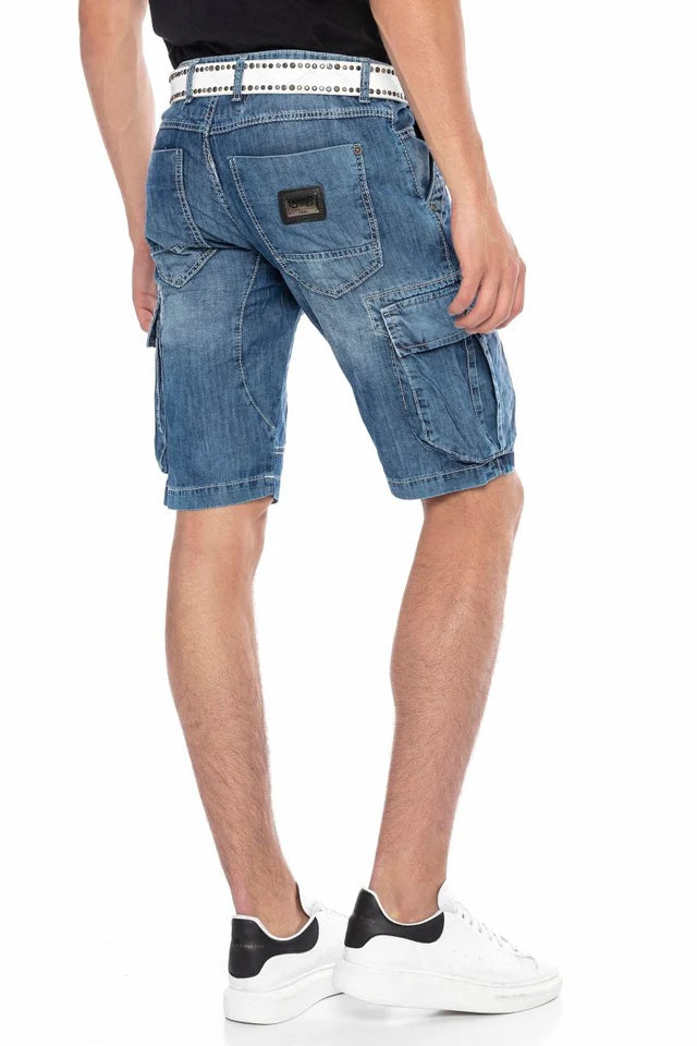 Cipo &amp; Baxx FARGO Men's Short Jeans Denim CK229