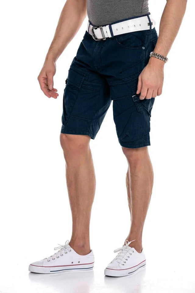 Cipo &amp; Baxx FARGO Vaqueros cortos para hombre Denim CK229