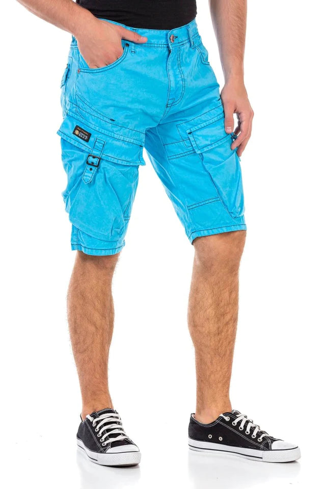 Cipo &amp; Baxx FARGO Vaqueros cortos para hombre Denim CK229