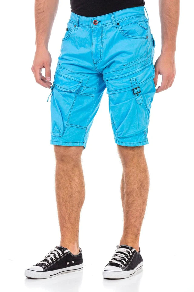 Cipo &amp; Baxx FARGO Vaqueros cortos para hombre Denim CK229