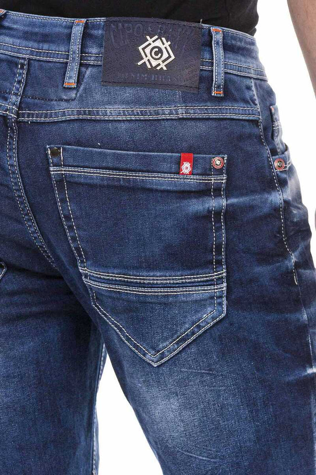 Cipo &amp; Baxx RAYMOND Vaqueros cortos para hombre Denim CK234