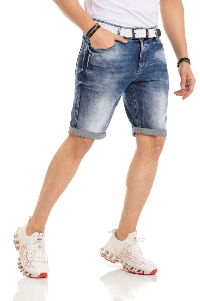 Cipo & Baxx ORBIT Herren Kurze Jeans Denim CK266