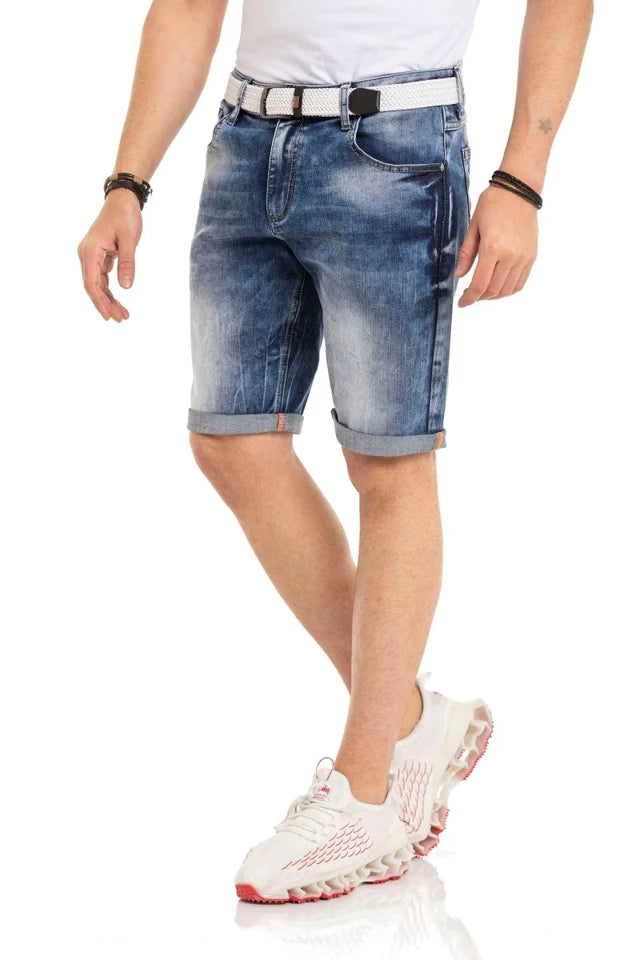 Cipo & Baxx ORBIT Herren Kurze Jeans Denim CK266