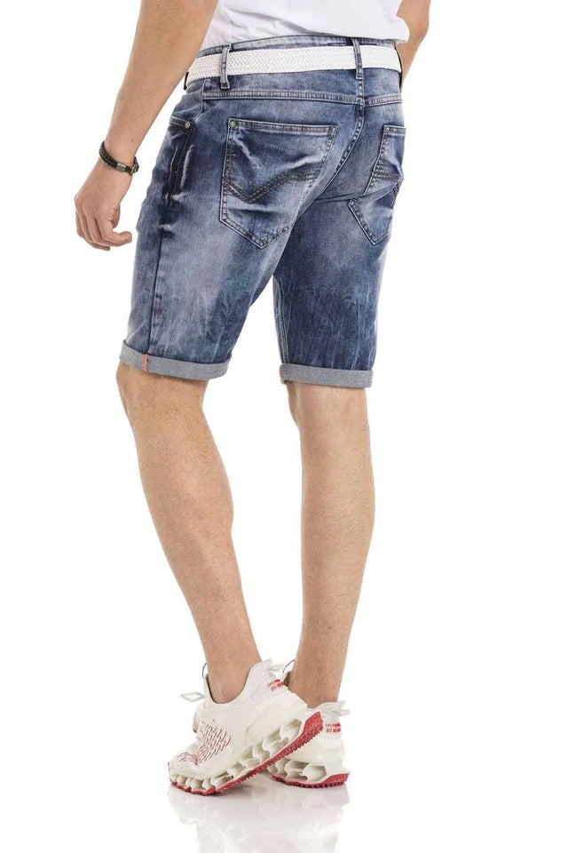 Cipo & Baxx ORBIT Herren Kurze Jeans Denim CK266